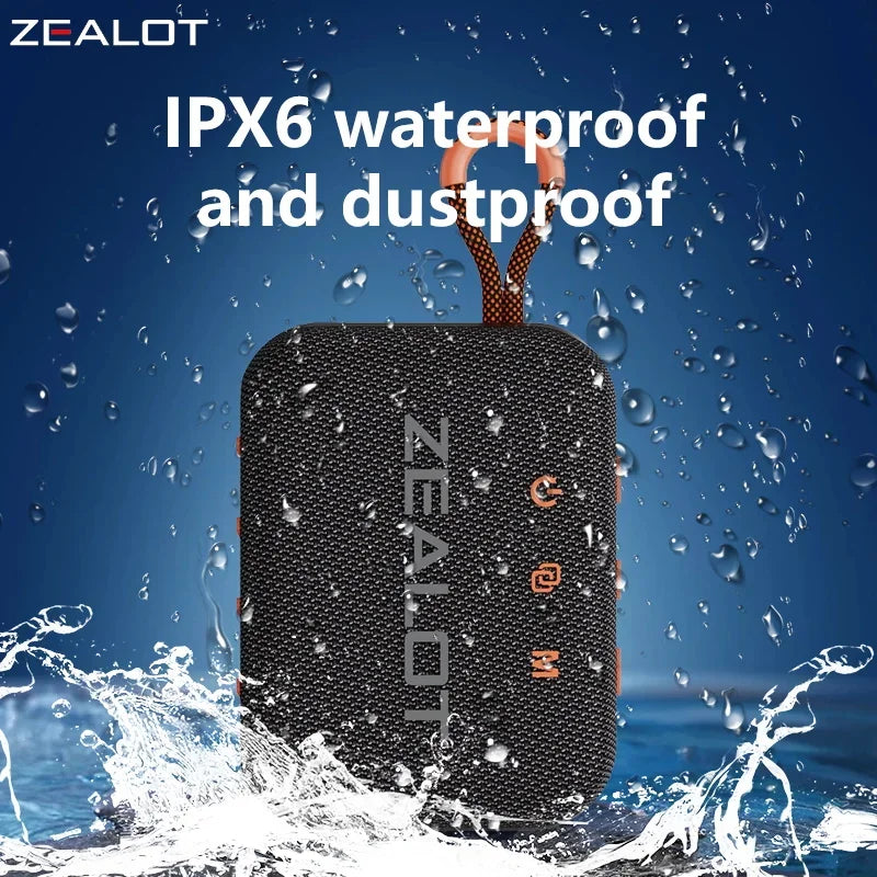 Portable Wireless Subwoofer Speaker with Deep Bass, Bluetooth 5.3, and 16 Hours Playtime