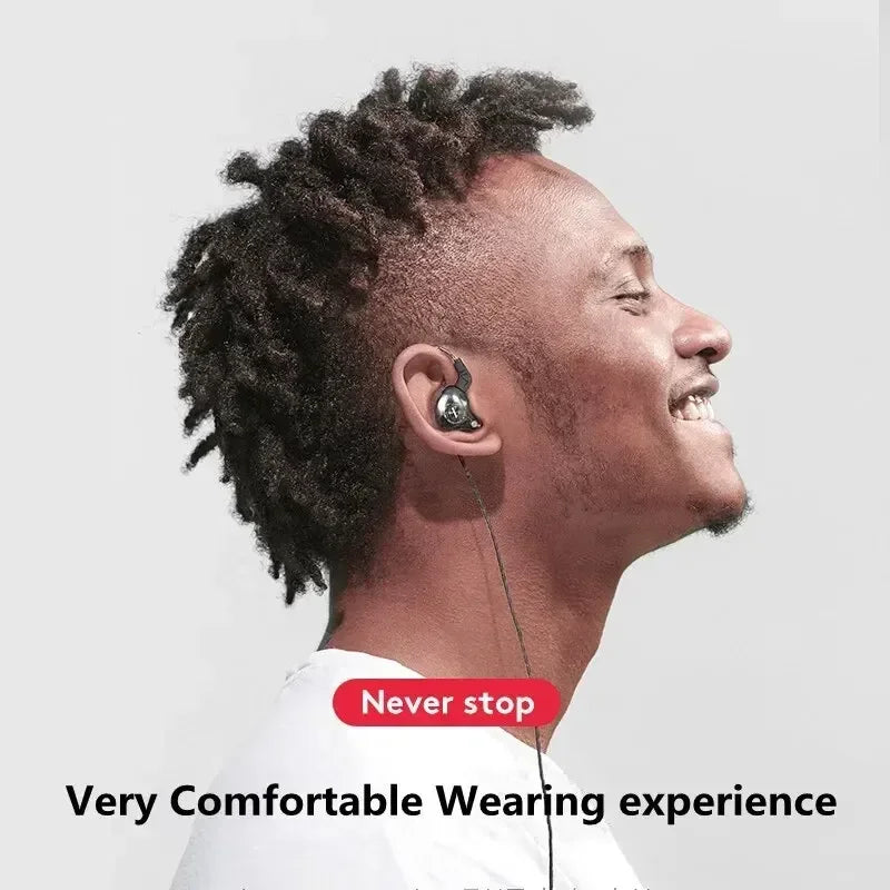Dynamic Wired Gaming Earphones with Deep Bass and Noise Cancelling In Ear Headset Mic