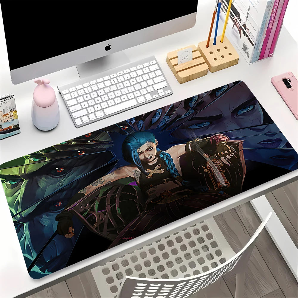 Large Gaming Mouse Pad Anime Desk Mat Non-slip Rubber Surface Keyboard Laptop Table Protector