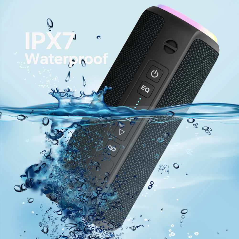 Portable Bluetooth Speaker with 40W Output, 360 Surround Sound, Deep Bass and IPX7 Waterproof