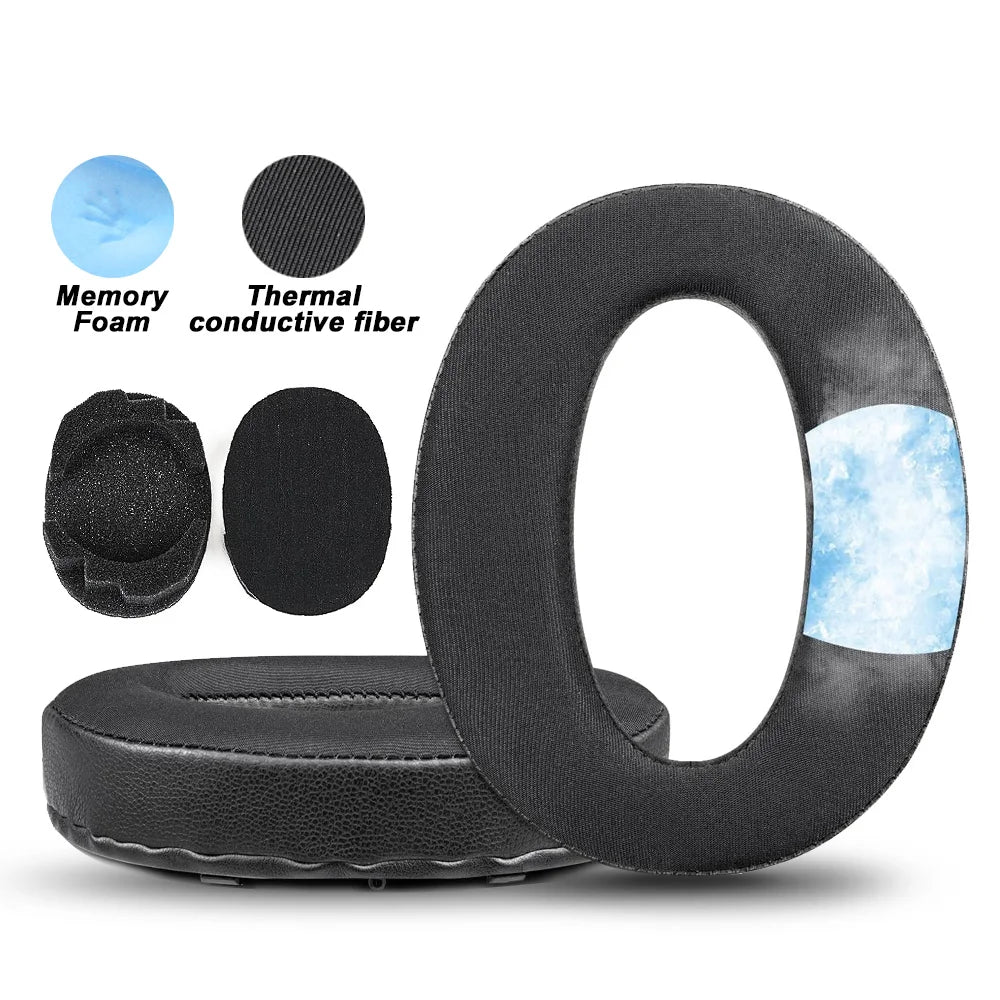 Premium Replacement Memory Foam and Protein Leather Earpads for Sony Over-Ear Headphones