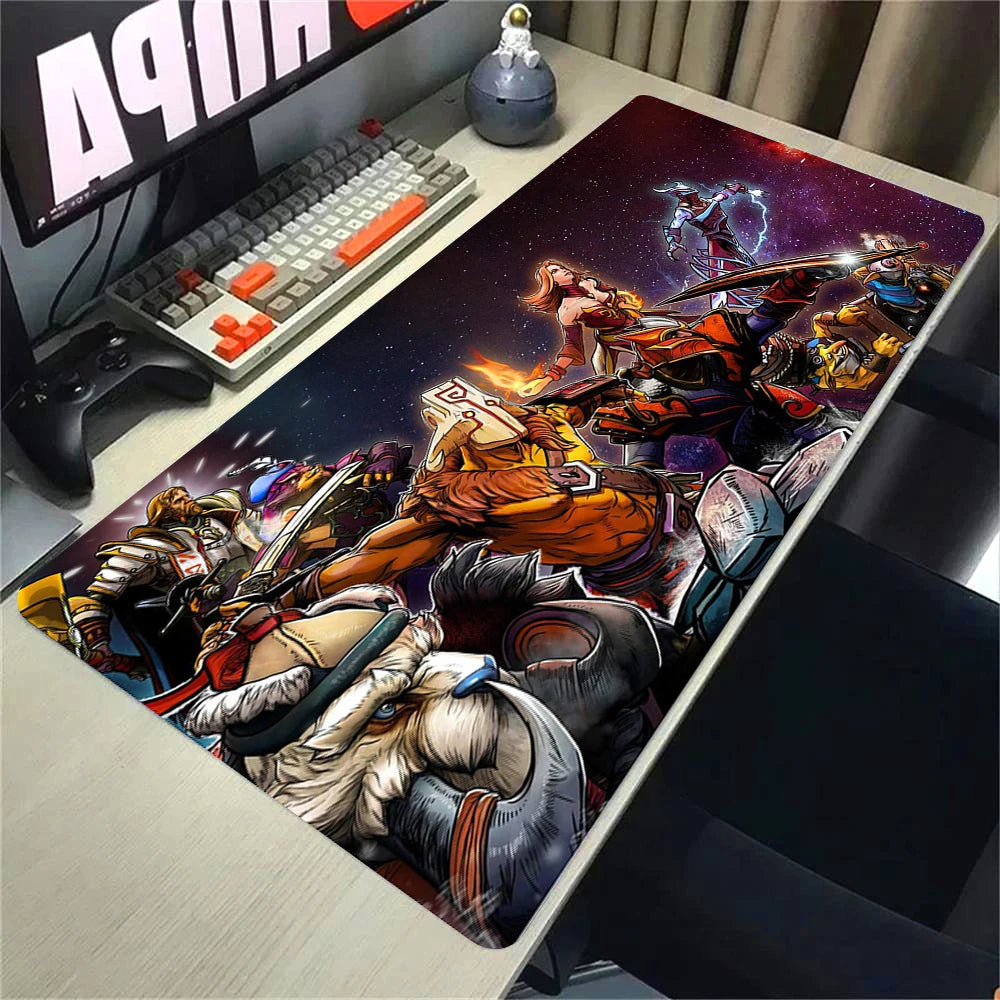 XXL Non-slip Rubber Gaming Mouse Pad with Stitched Edges for Desk and Keyboard 90x40cm
