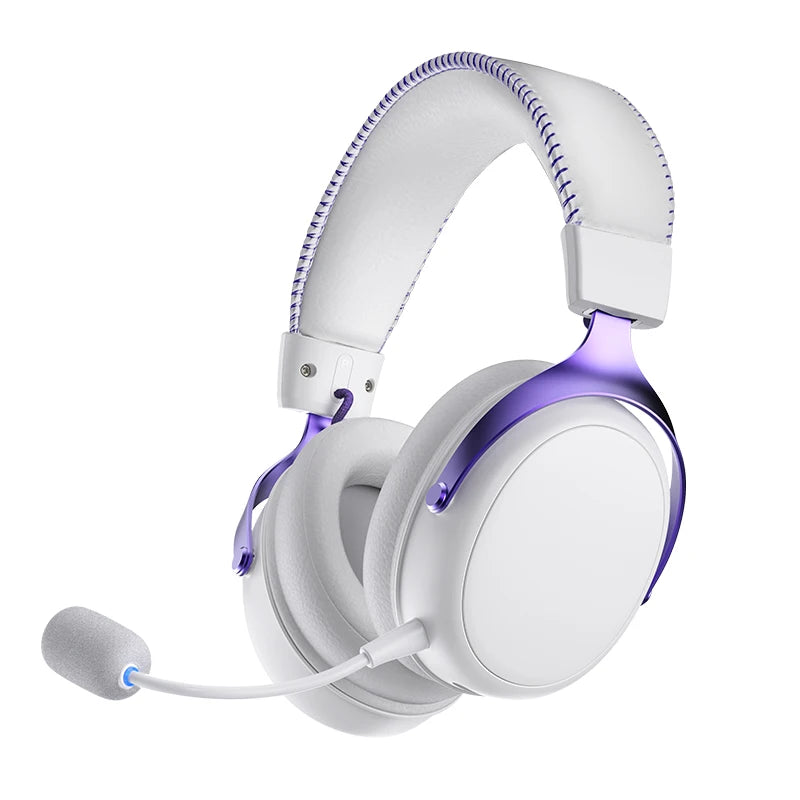 Quad-Mode Wireless Gaming Headset with 7.1 Surround Sound, Detachable Mic and 53mm Drivers