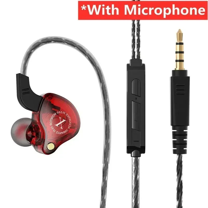 Dynamic Wired Gaming Earphones with Deep Bass and Noise Cancelling In Ear Headset Mic