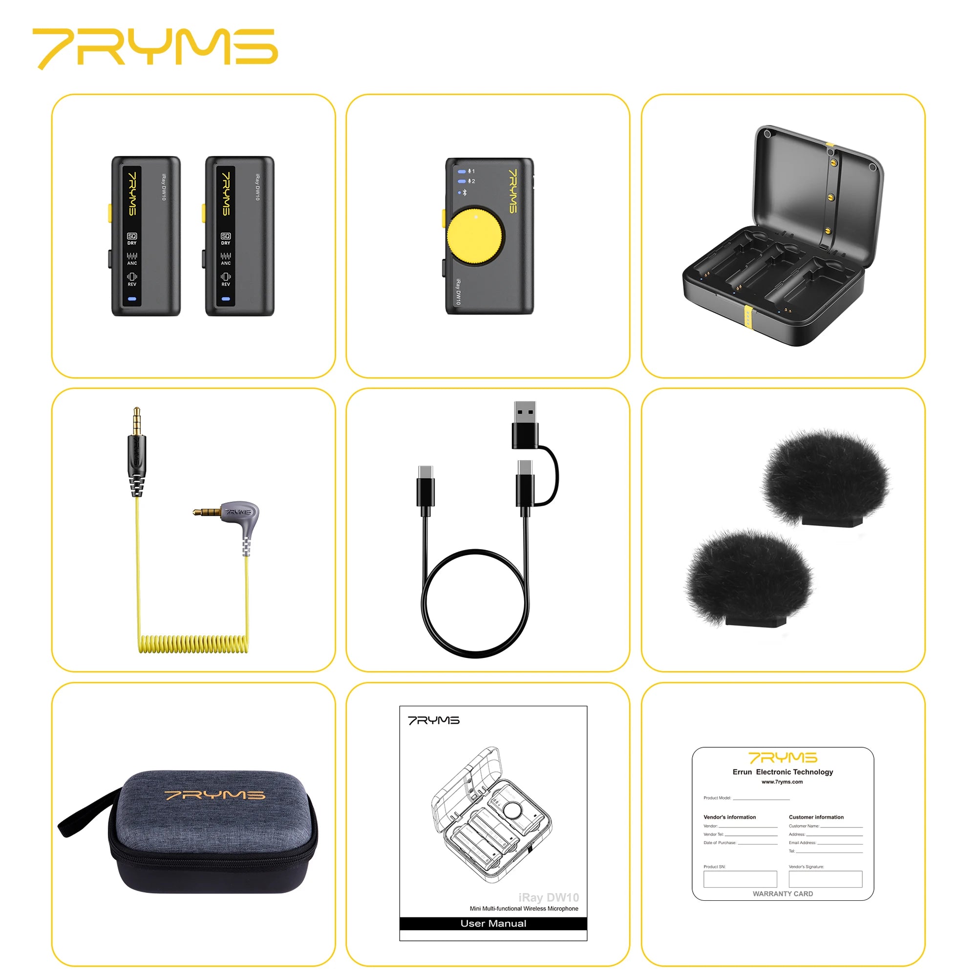 Mini Wireless Lavalier Microphone Set for Camera Smartphone Computer Vlog Live Streaming Interview