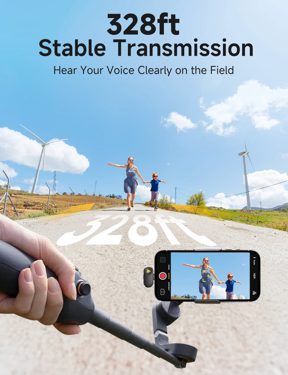 Wireless Lapel Microphone T1 mini AI Noise Cancelling Mini Lavalier Mic for Video Streaming Phone