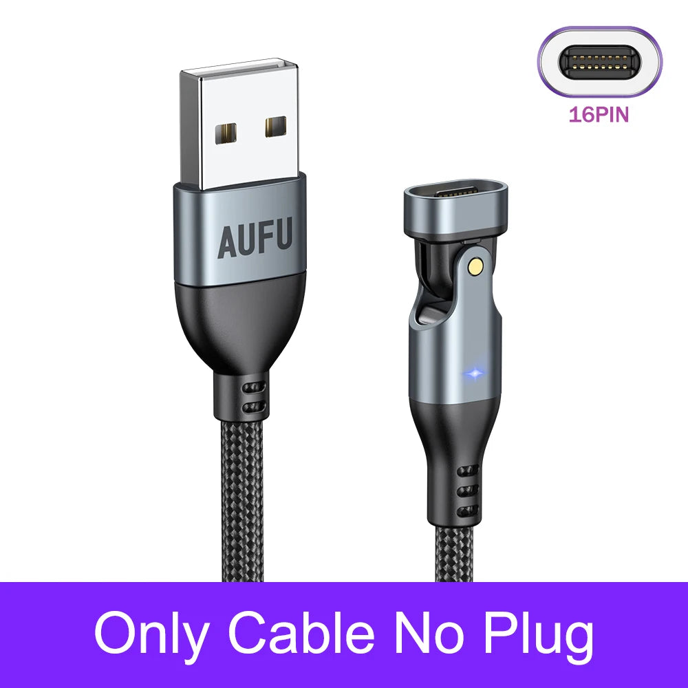 Magnetic USB Fast Charging Cable 3in1 Braided Power and Data Sync Wire