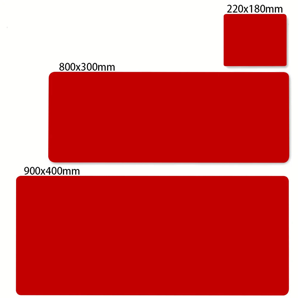Large Waterproof Gaming Mouse Pad Solid Colour Natural Rubber Non-slip Desk Mat for Keyboard