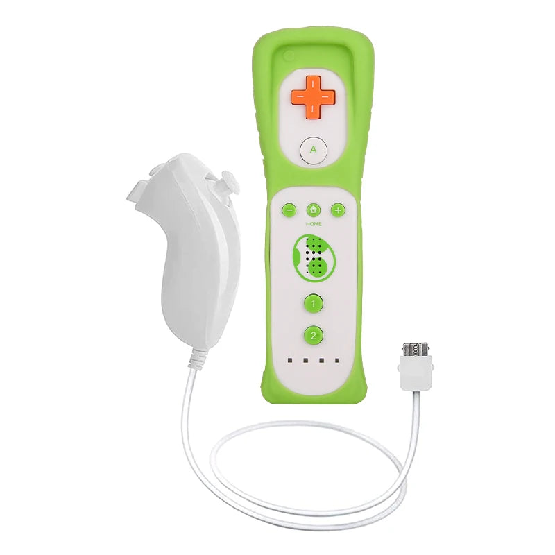 Wireless Game Controller and Nunchuck Set with Motion Sensing for Wii and Wii U Consoles