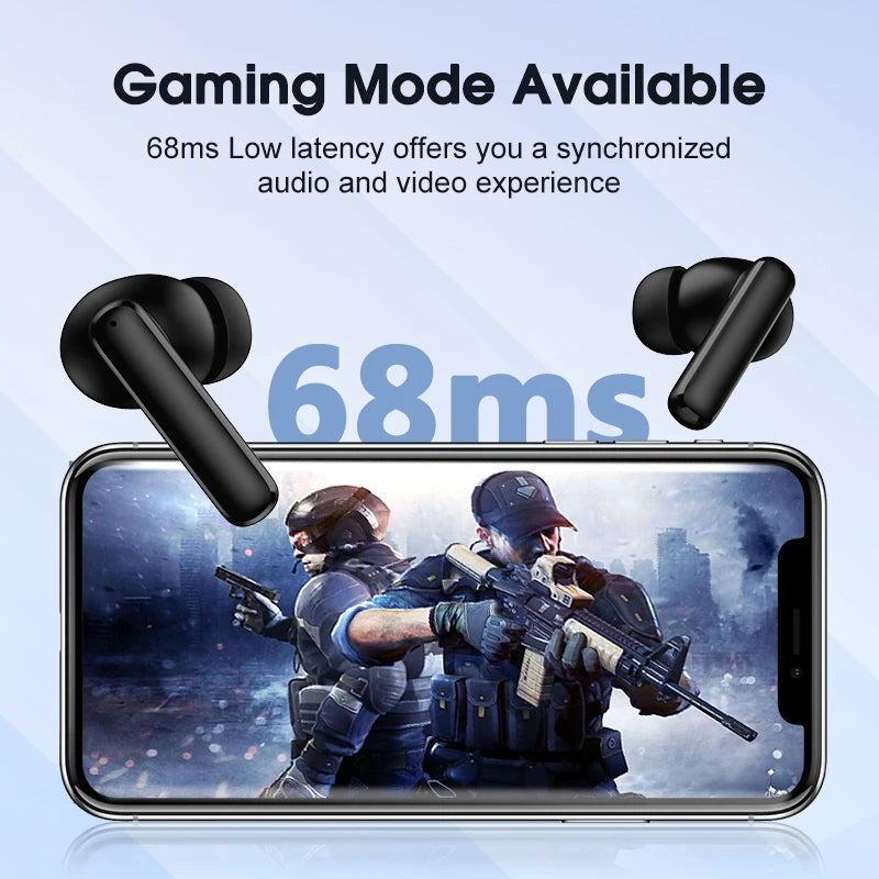 True Wireless In-Ear Earbuds with Active Noise Cancellation Bluetooth 5.3 30H Battery Waterproof IPX5