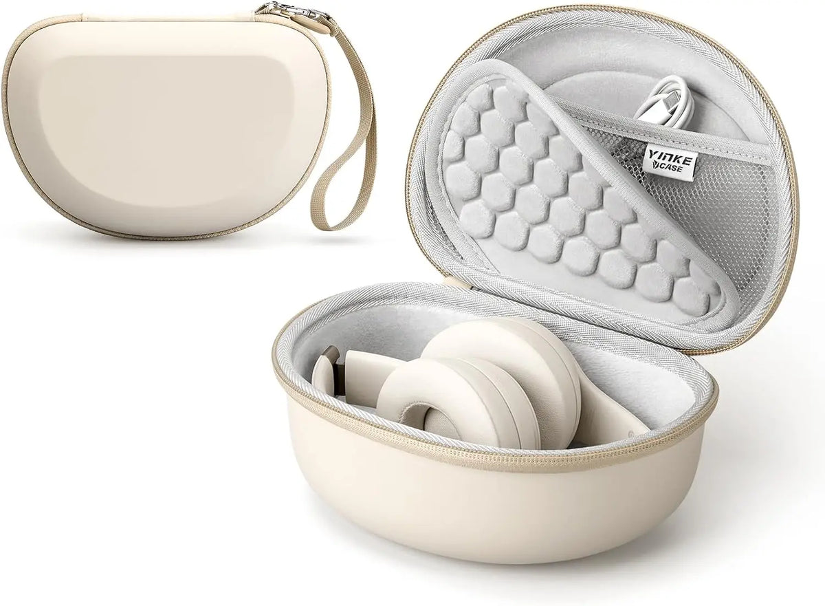 Hard Shell Headphone Carry Case for Foldable Wireless Over-Ear Headphones with Lanyard Travel Bag