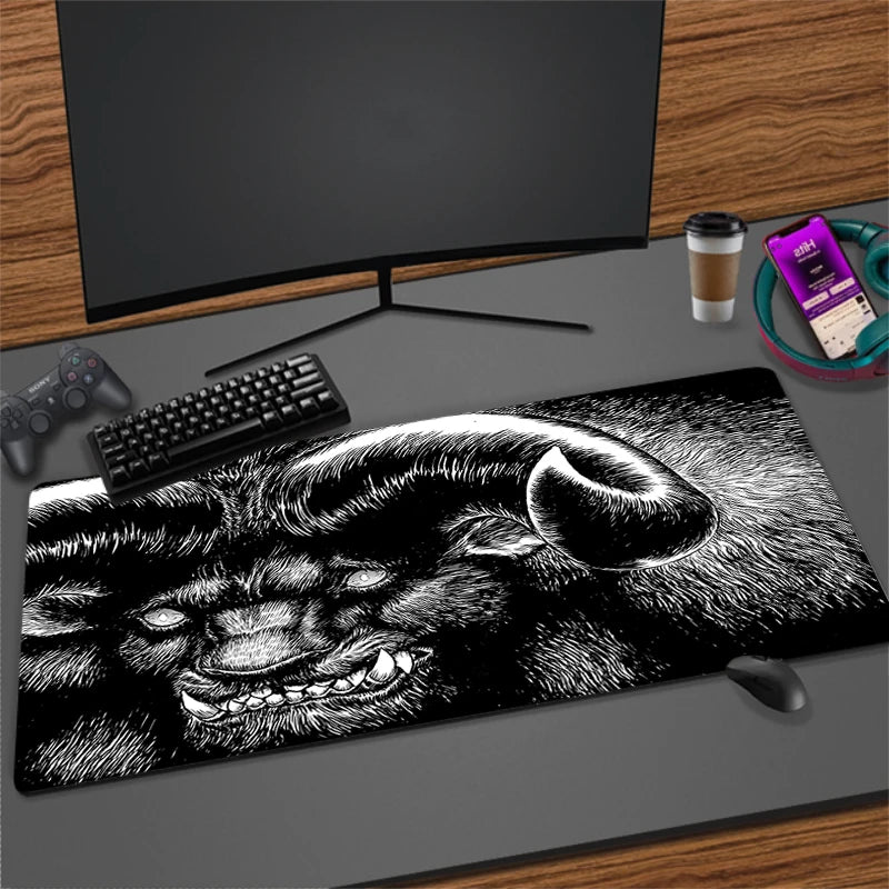 XXL Non-slip Rubber Mouse Mat for Gaming and Office | Extra Large Desk Pad with Stitched Edges