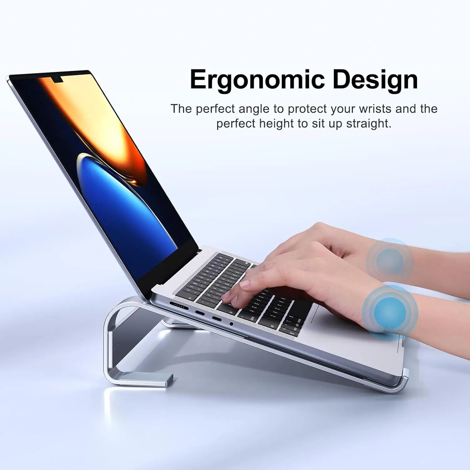 Aluminium Laptop Cooling Stand Riser for Desk and Notebook Computers