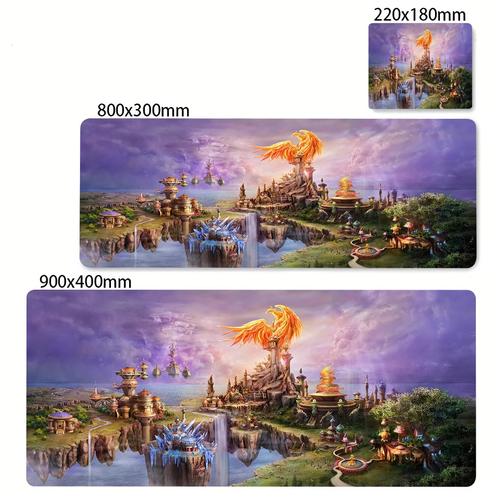 Large Extended Gaming Mouse Pad Desk Mat for Laptops Keyboard Office and Anime Themed Setups