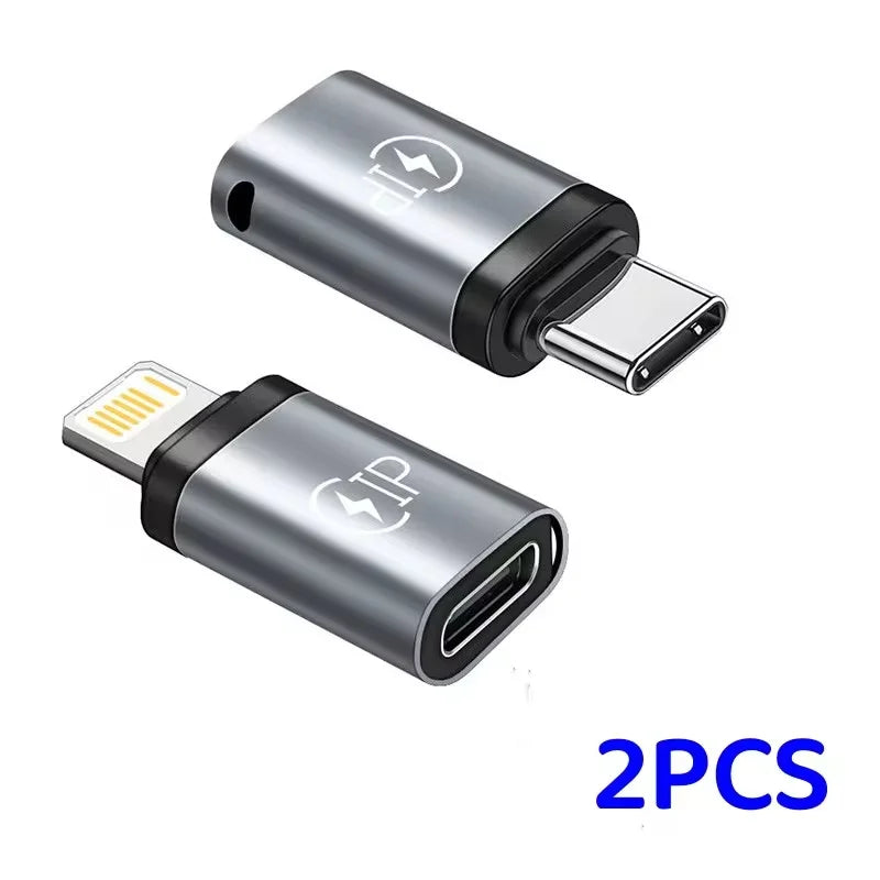 Lightning to USB-C Adapter, 20W Fast Charging Converter for iPhone, Huawei, Xiaomi, and Samsung