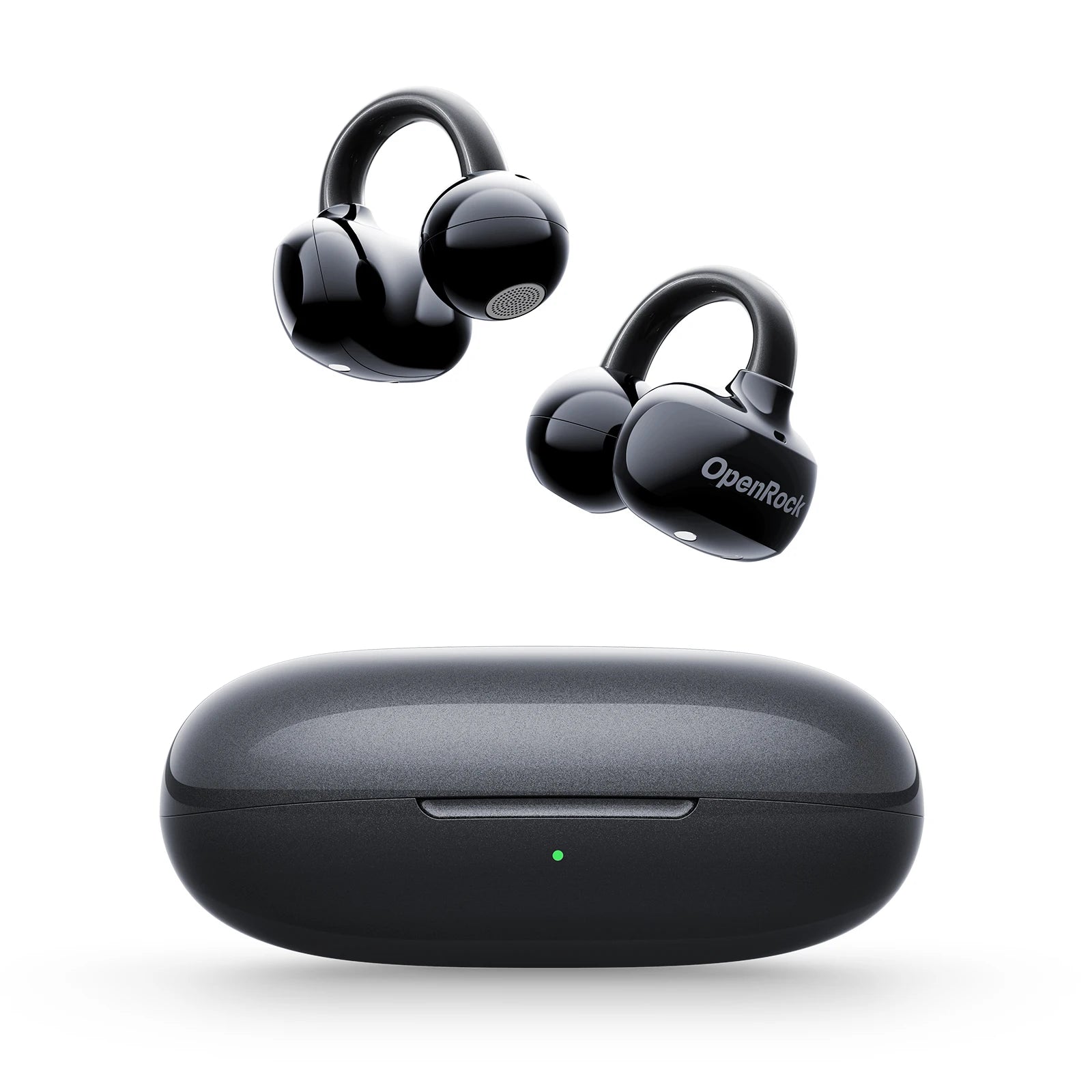 Open Ear Wireless Bluetooth Earphones with Ear Clip Design and Built-in Microphone