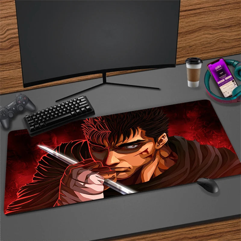 XXL Non-slip Rubber Mouse Mat for Gaming and Office | Extra Large Desk Pad with Stitched Edges