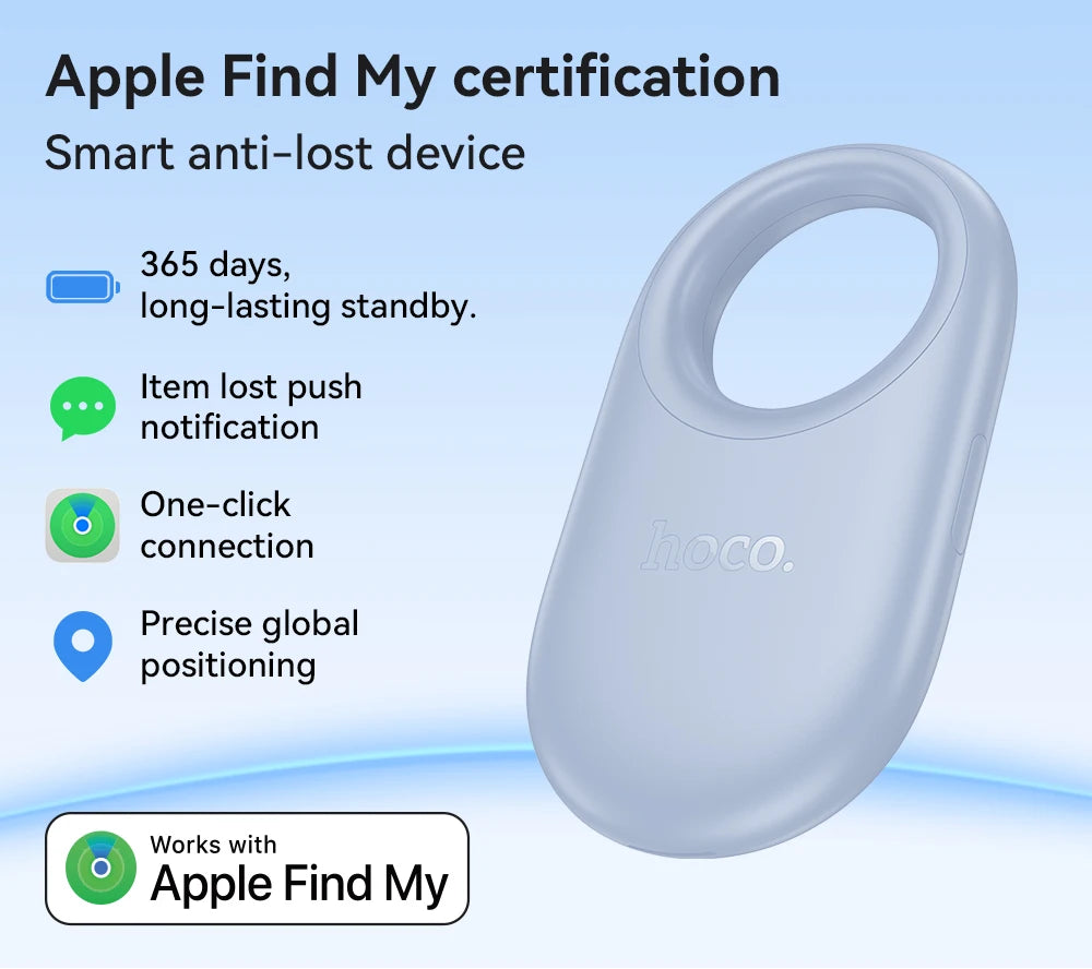 Mini Bluetooth GPS Tracker Smart Locator Tag for Keys Pets Bags Kids Wallets iOS Compatibility