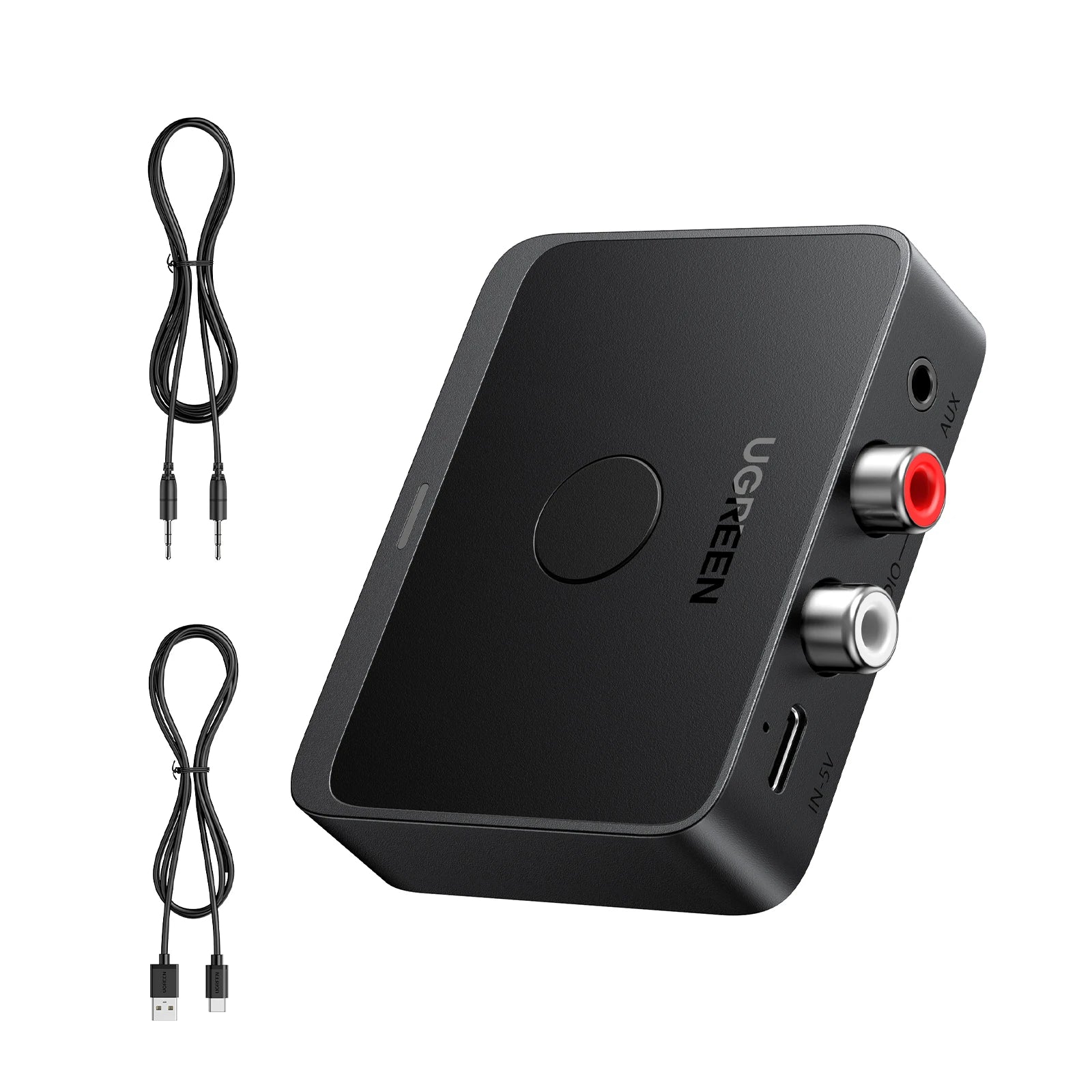 Bluetooth Audio Receiver with LDAC 3.5mm RCA Hi-Res Wireless Adapter for Home Stereo Systems
