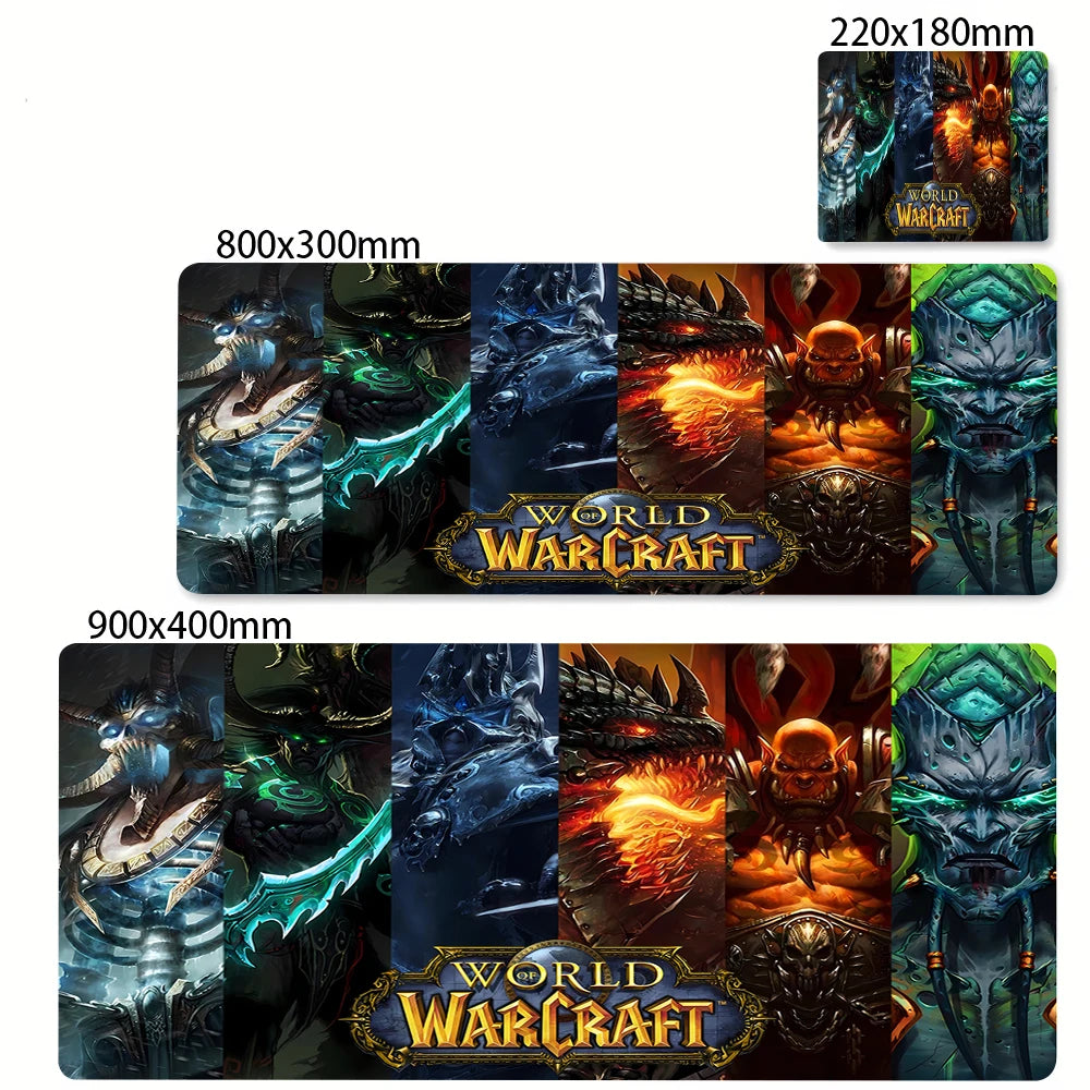 Extended Non-slip Gaming Mouse Mat with Wrist Support for Desk and Keyboard, Multiple Sizes Available
