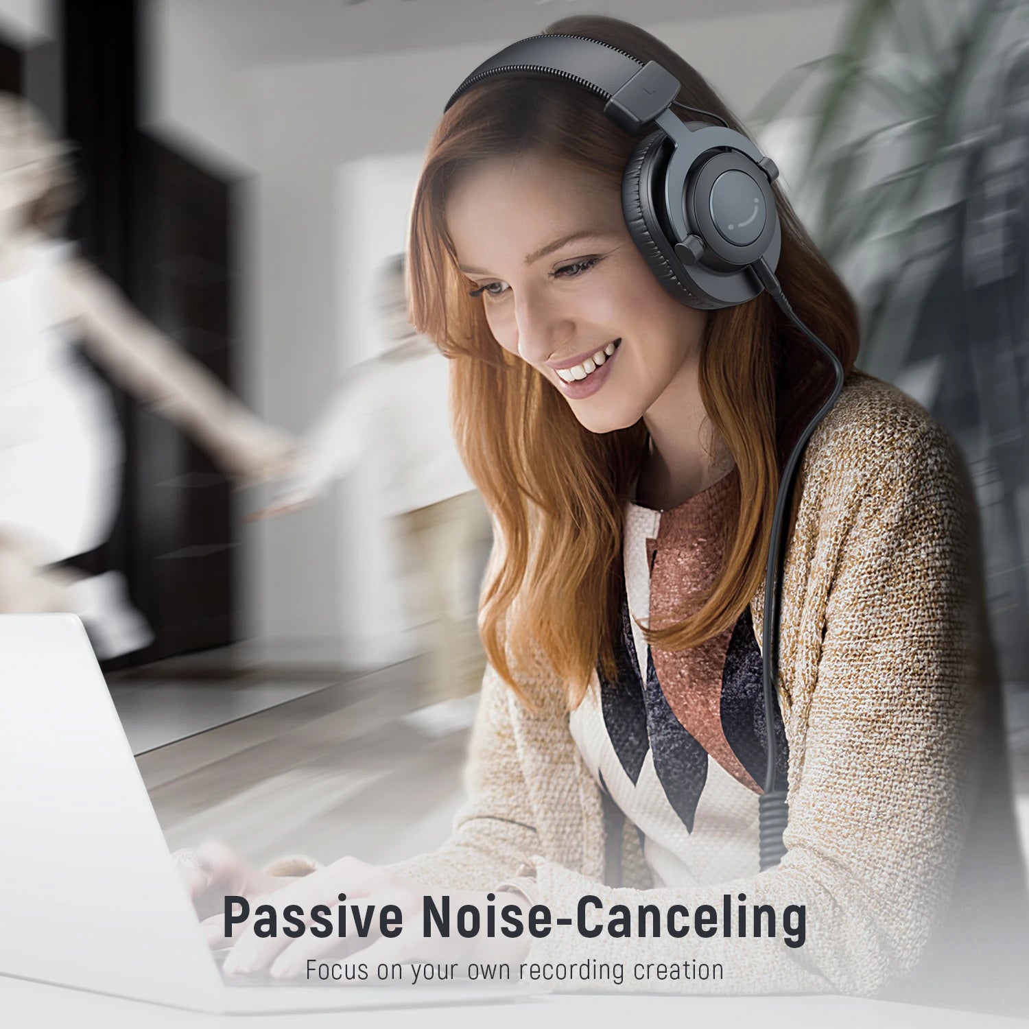 Wired Over-Ear Headphones with Memory Foam Cushions, 3.5 and 6.35mm Jack for PC Mac PS4 PS5 H8