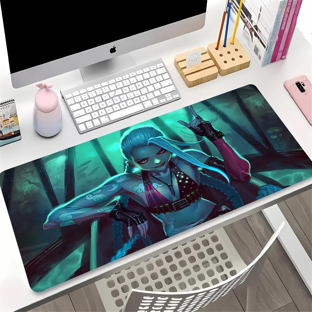 Large Gaming Mouse Pad Anime Desk Mat Non-slip Rubber Surface Keyboard Laptop Table Protector