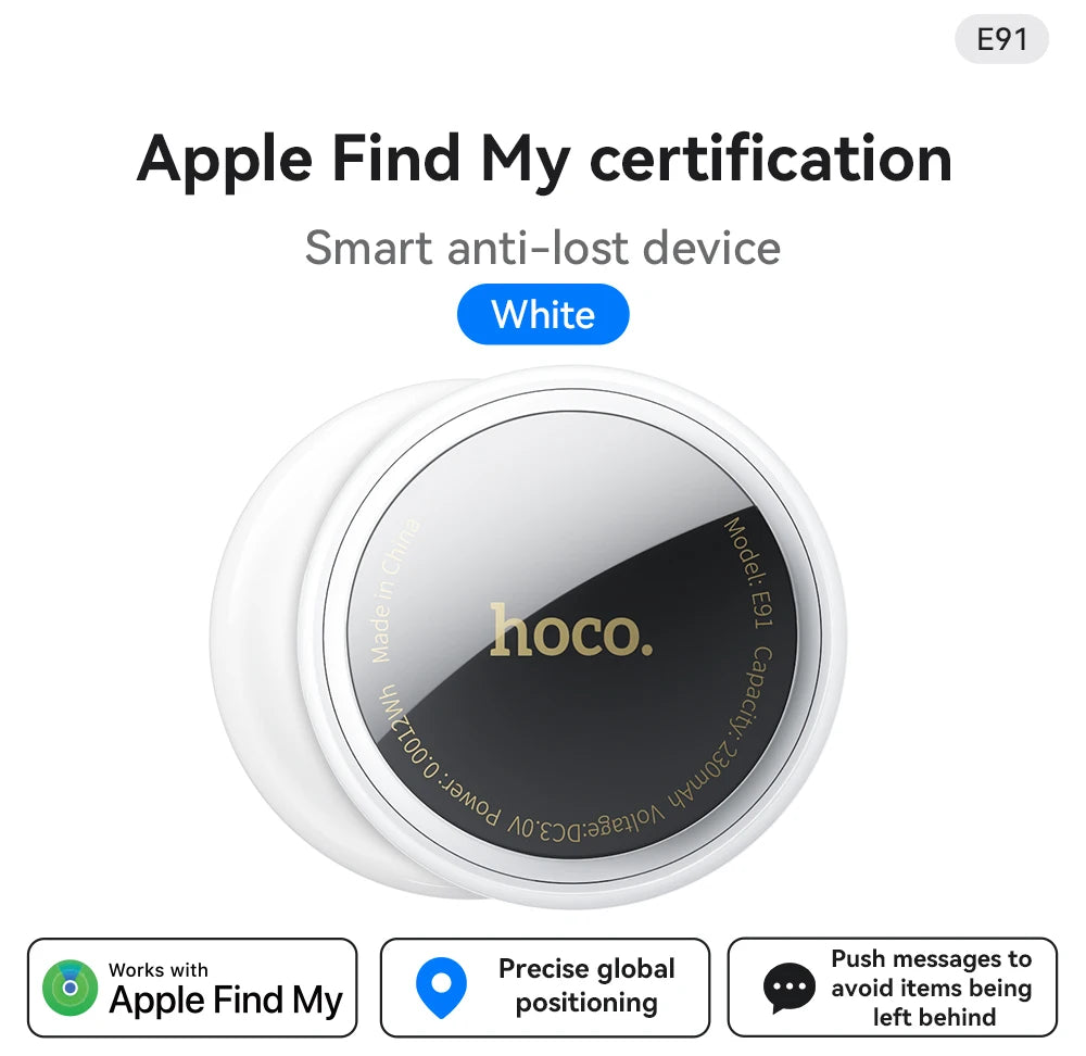 Smart Bluetooth Tracker for Keys and Phone with Apple Find My Support Waterproof Multi-Pack Option