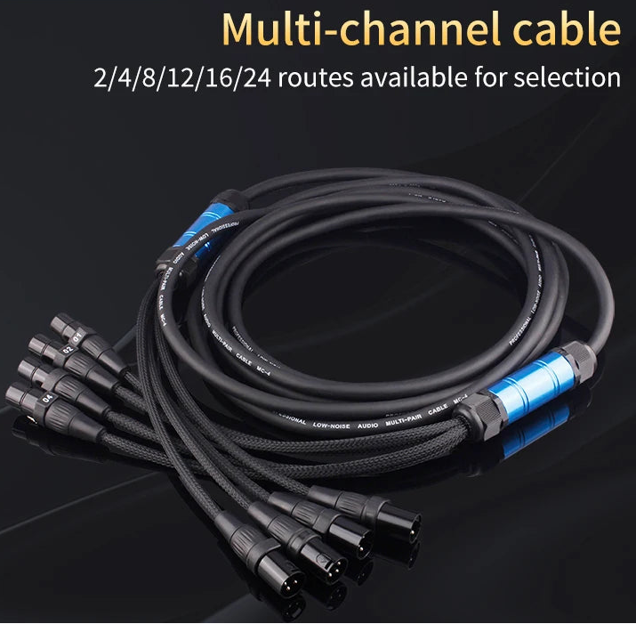 Professional Multi Channel XLR Snake Cable Male to Female Audio Extension for Stage and Studio