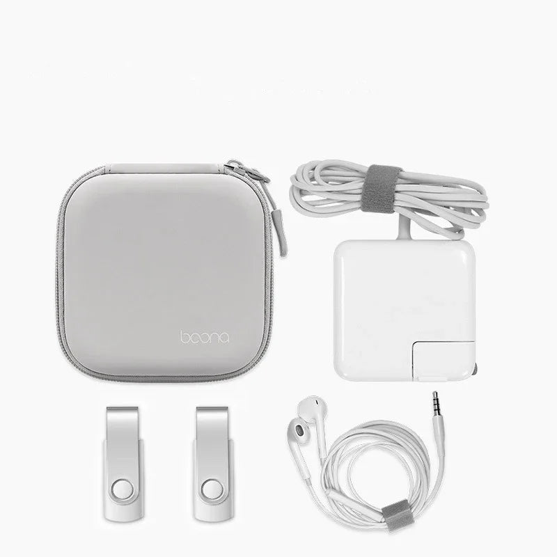 Mini Hard Shell Cable Storage Case for Chargers Adapters Power Supplies and Small Electronic Items