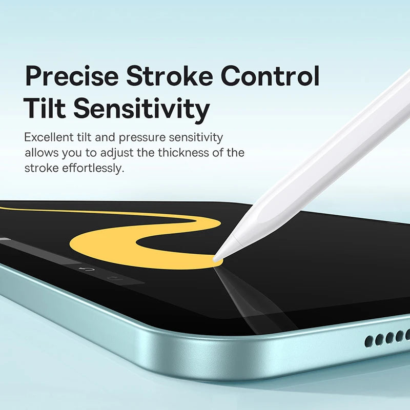 Bluetooth Stylus with Palm Rejection and Tilt Support for iPad Pro Mini Air 2018–2024 Compatible