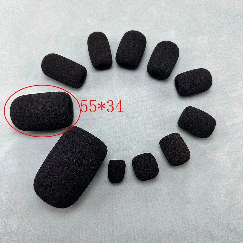 Microphone Foam Covers for Headsets and Mircophones – 10 Pack Noise Reduction Windscreens