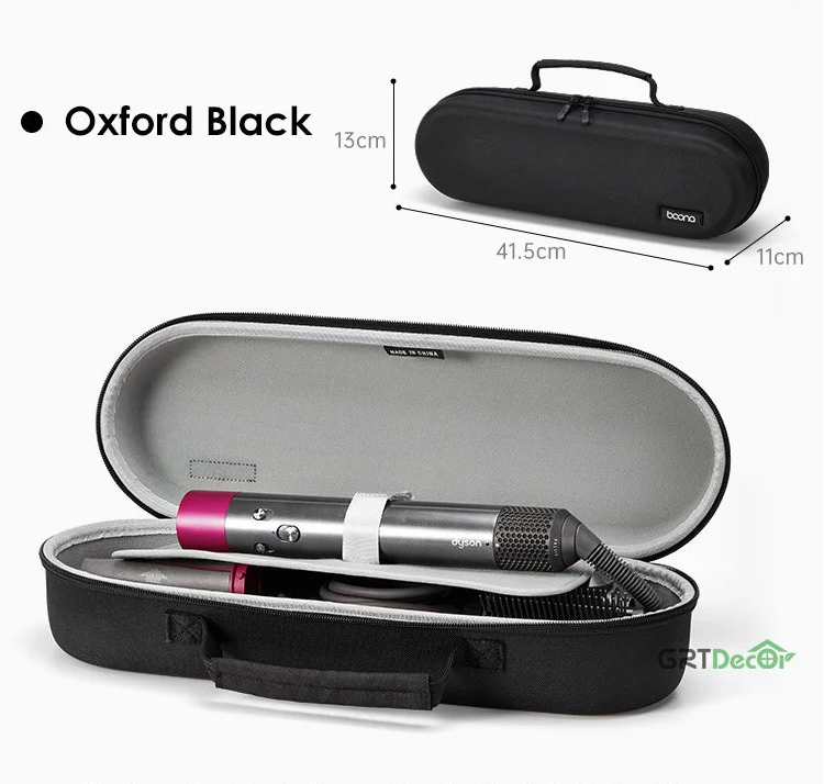 Hard Shell Curling Iron Storage Bag for Hair Styling Tools Travel Case Organiser Box