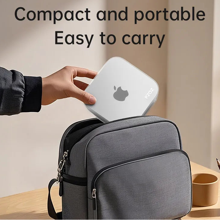 Silicone Protective Case for Mac Mini M4 Shock Absorbing Soft Cover Dustproof and Drop Resistant