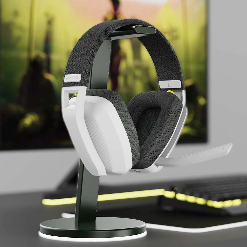 2.4GHz Wireless Gaming Headset with Noise Cancelling Mic for PS5 PS4 PC Mac Bluetooth