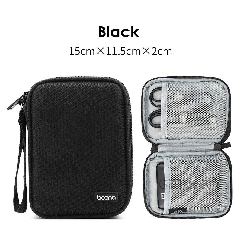 Double Layer Digital Travel Storage Bag for Cables Earphones Hard Drives Phone Accessories Organiser