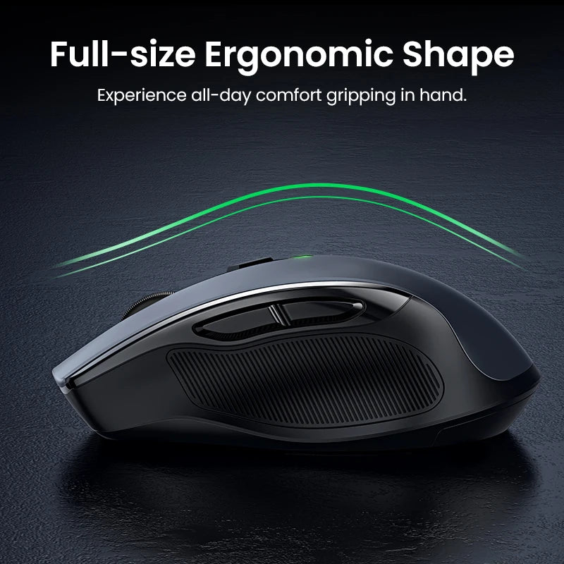 Wireless Ergonomic Mouse 4000 DPI Silent 6 Button 2.4GHz USB Receiver for Laptop MacBook Tablet