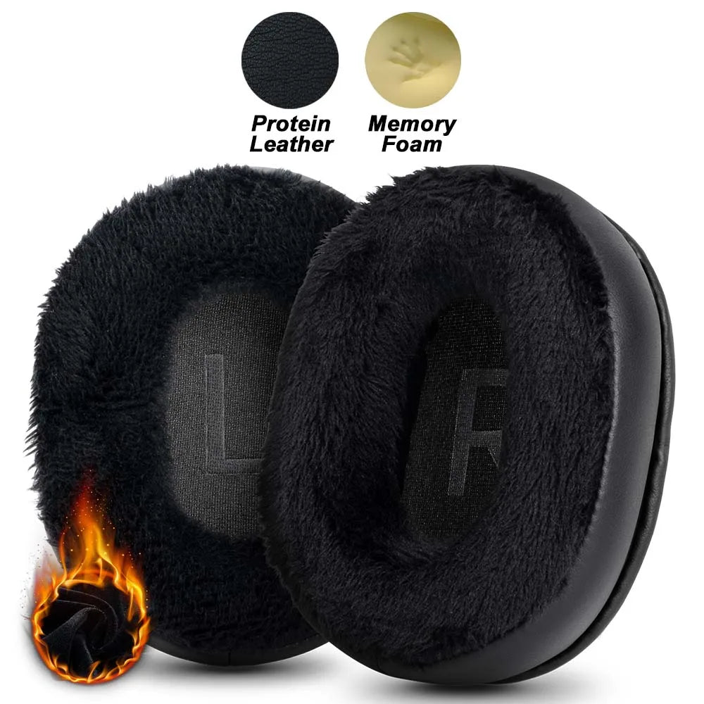 Replacement Ear Pads Compatible with AKG K361 K361BT K371 K371BT Memory Foam Leather Cloth Velvet