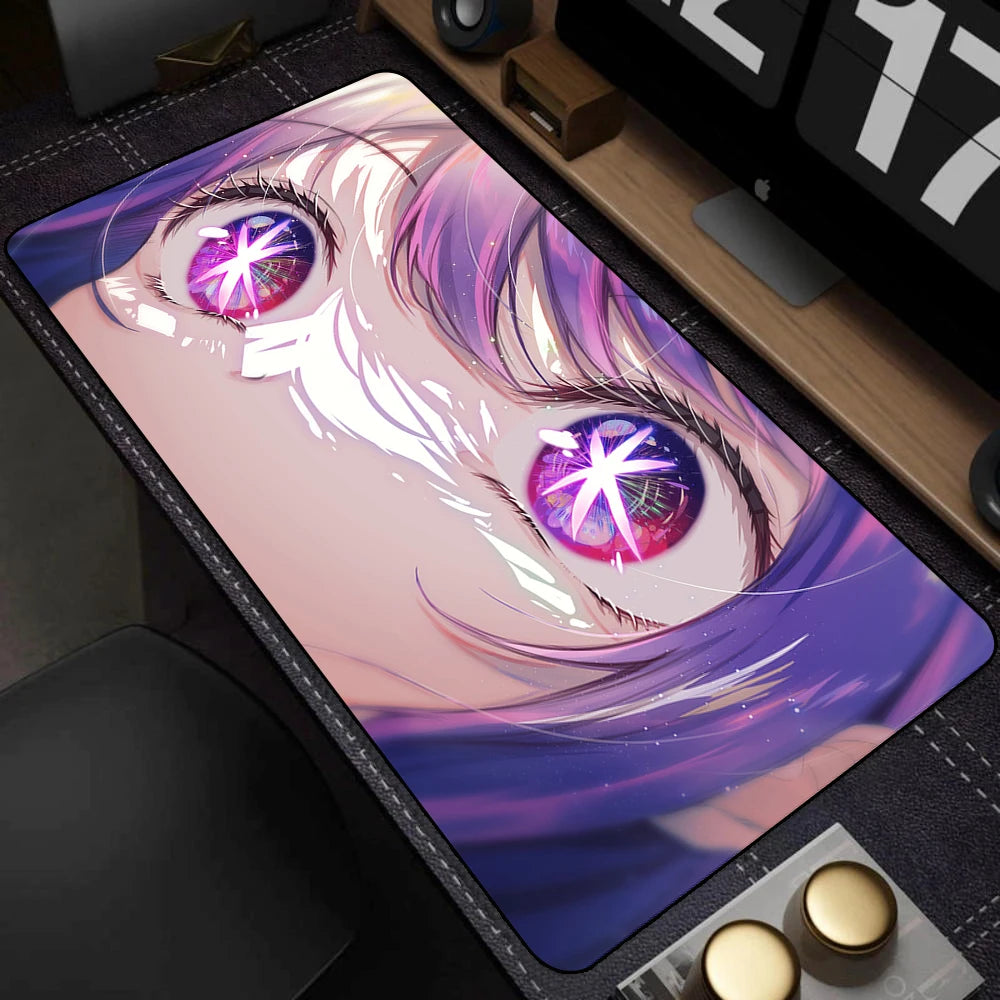 Large Anti-Slip Gaming Mouse Pad with Kawaii Illustration, Extended Deskmat for Keyboard and PC