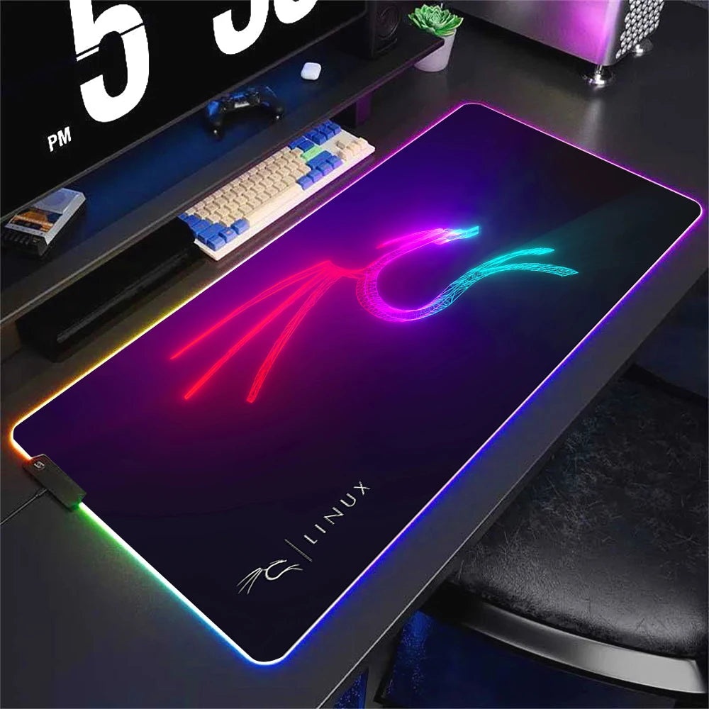 RGB LED Gaming Mouse Pad XXL Large Waterproof Desk Mat with Non Slip Base and Soft Surface