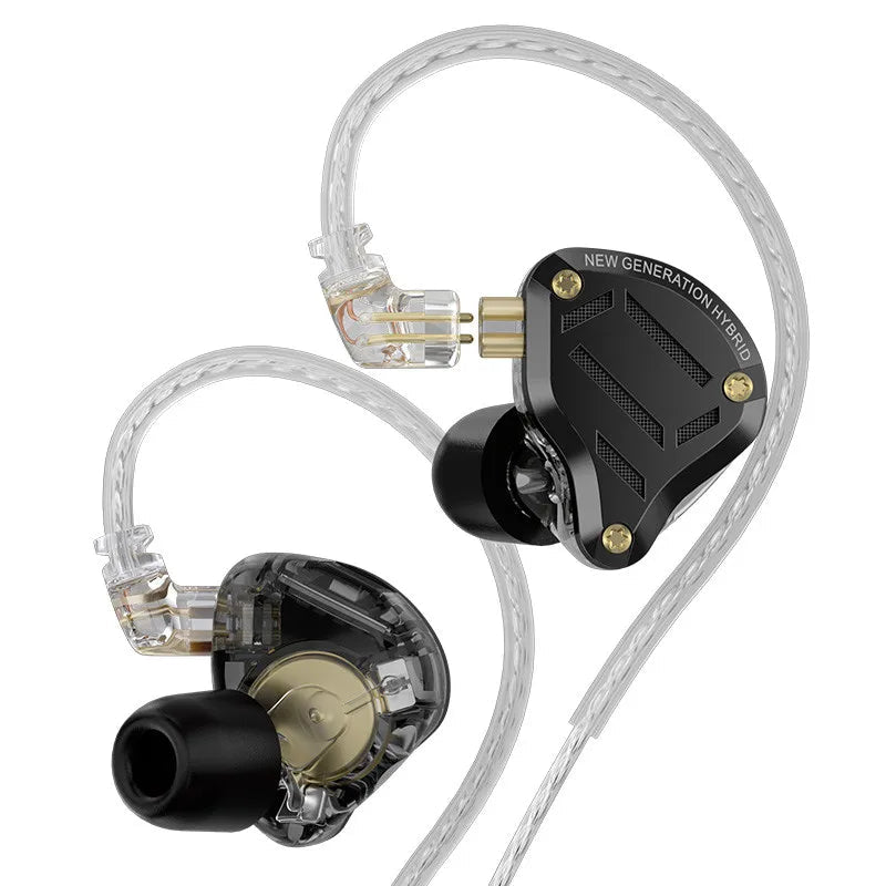 Premium Metal In-Ear Monitor Earphones with 4-Level Tuning and Detachable Cable for Studio Sound