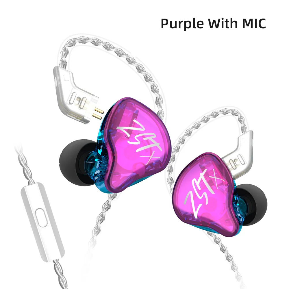 Wired In Ear Monitor Earphones with Detachable Cable and Noise Cancelling Microphone