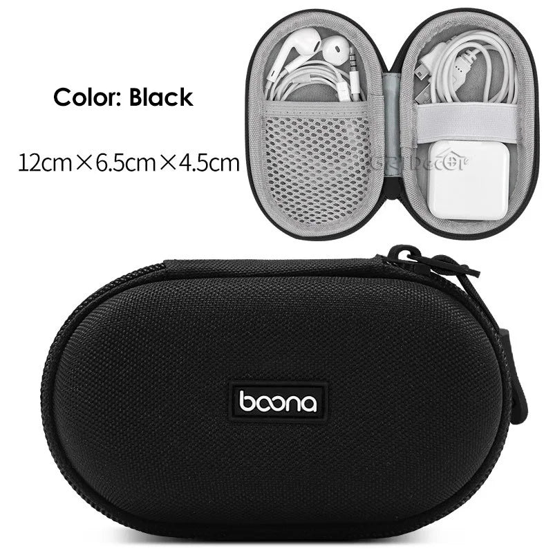 Hard Shell Electronics Travel Organizer for Chargers Mouse Cables Earphones HDD Digital Accessories