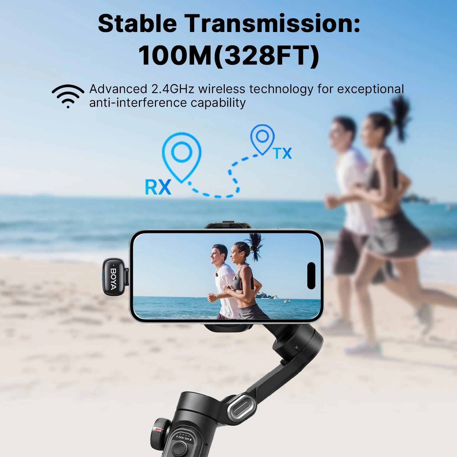 Mini Wireless Lavalier Microphone for iPhone 15 16 Android USB-C Live Streaming Vlogging Audio