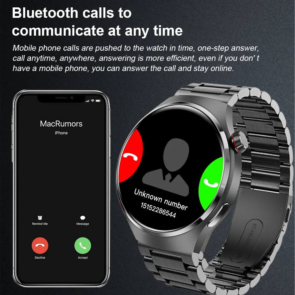 ECG PPG Smart Watch HD Call NFC Sport Health Tracker Blood Pressure Lipids Monitor New Model