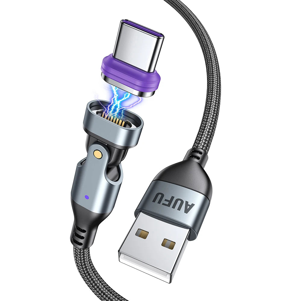 Magnetic USB Fast Charging Cable 3in1 Braided Power and Data Sync Wire