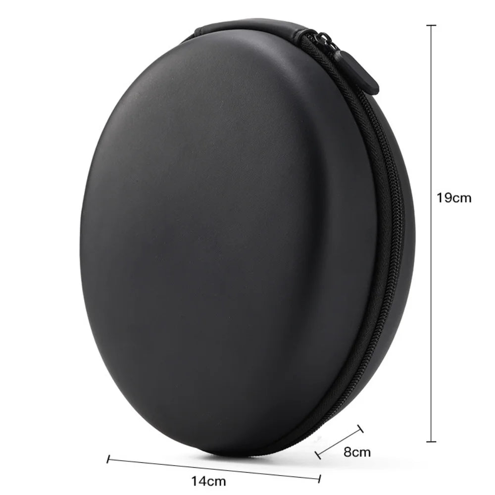 Ivinxy Portable Waterproof Headphone Storage Case, Shockproof PU EVA Carry Bag