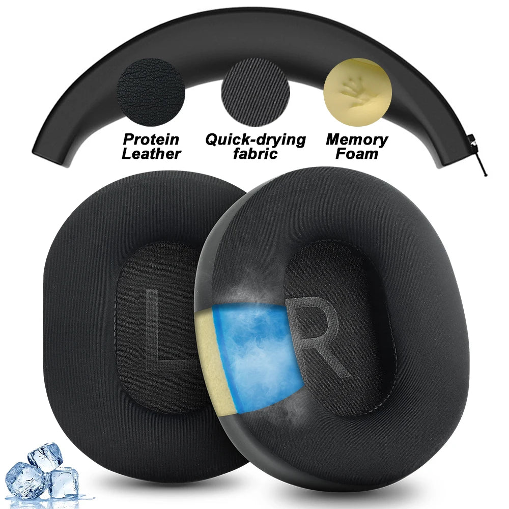 Premium Ear Pads and Headband Cushions for House of Marley Positive Vibration XL Over-Ear Headphones