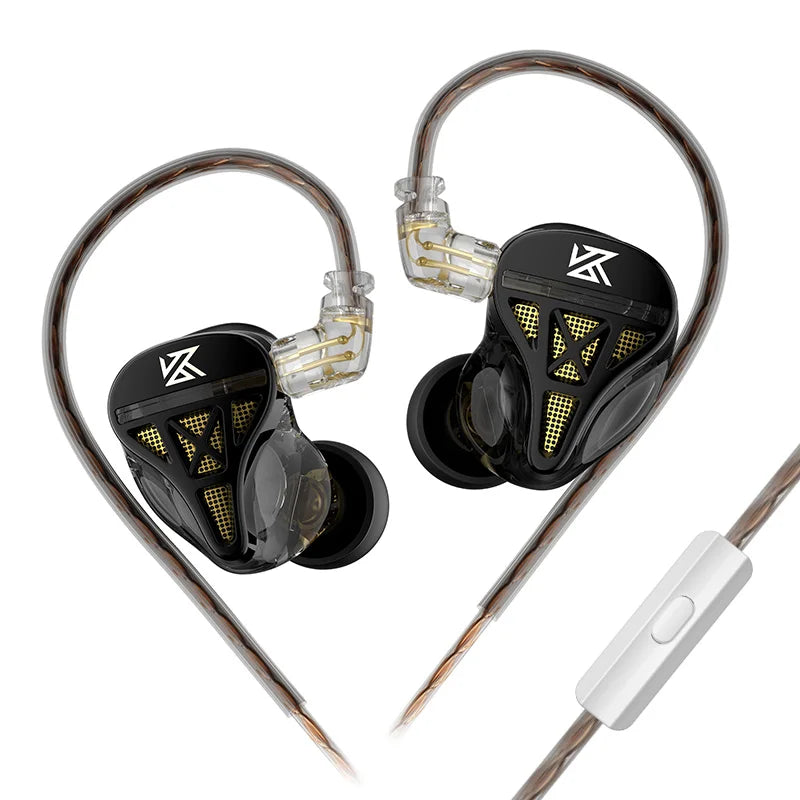 Metal In Ear Wired Earphones with Detachable Cable and Microphone for Music and Gaming