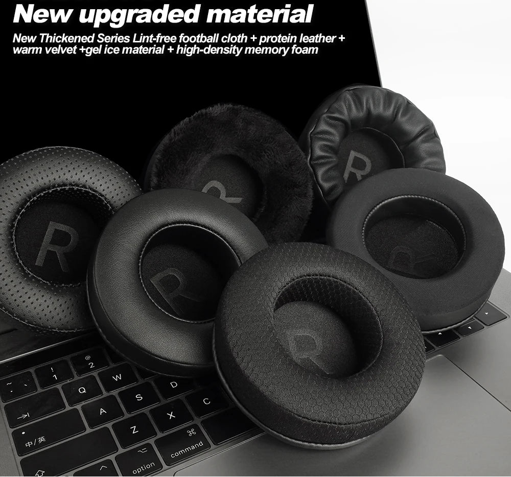 Premium Replacement Earpads Compatible with FiiO JT1 in Protein Leather, Mesh, Cloth and Velvet