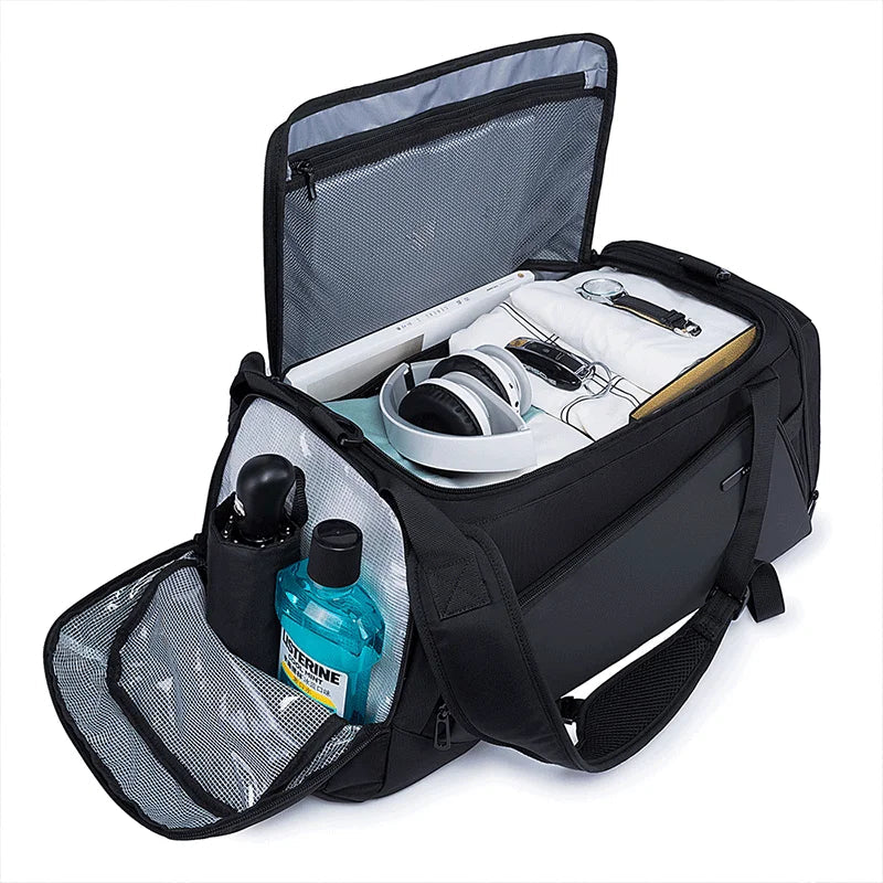 Large Capacity Multifunction Travel and Gym Bag Backpack with Anti-stain Canvas Material